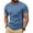 #41_Blue, variant on Men's Contrast Stitch Crew Neck Short Sleeve T-Shirt Multi-Color Pack Dark Gray XXXL Gifts for Father