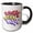 Black/White, variant on 3drose, Image of Work Work Work Quote, 11oz Two-tone Red Mug