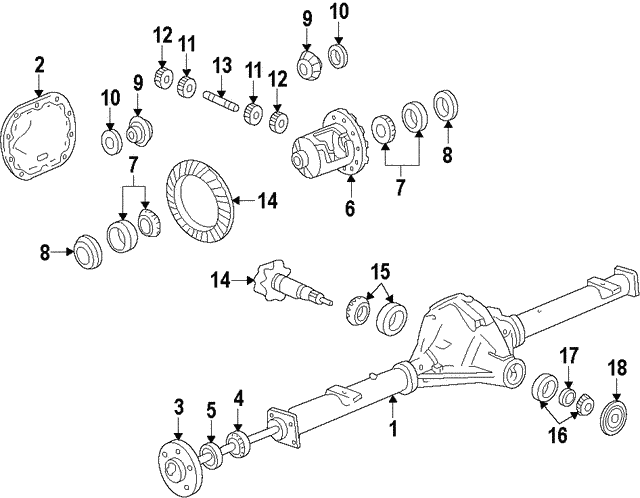 Genuine OE GM Front Pinion Bearing 23471879