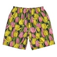 thumbnail image 5 of Goofa Tulips Flowers Printed Mens Swim Trunks Summer Quick Dry Short Beach Swimwear Bathing Suits-Medium, 5 of 9