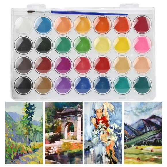 Solid Gouache Pigments Solid Waterolor Paint, Portable Watercolor Paint, Gouache