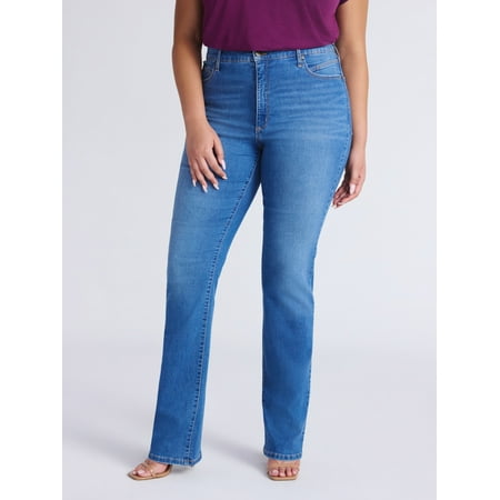 Sofia by Sofia Vergara Women’s Beatrix Relaxed Boyfriend Jeans, 27″ Inseam, Sizes 0-20