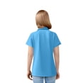 thumbnail image 7 of Nestiefly Girls Polo Shirts Cotton School Uniform Short Sleeve T Shirts Kids Collared Golf Polo Shirts for Girls (5-14Y) 2026 Cyan 160, 7 of 7