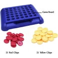 thumbnail image 3 of 4 en fila, paquete de 2 juegos de mesa, juego de cuatro en fila, línea de tamaño de viaje 4, juguete familiar clásico para niños y familia para divertirse (2 piezas), 3 of 5
