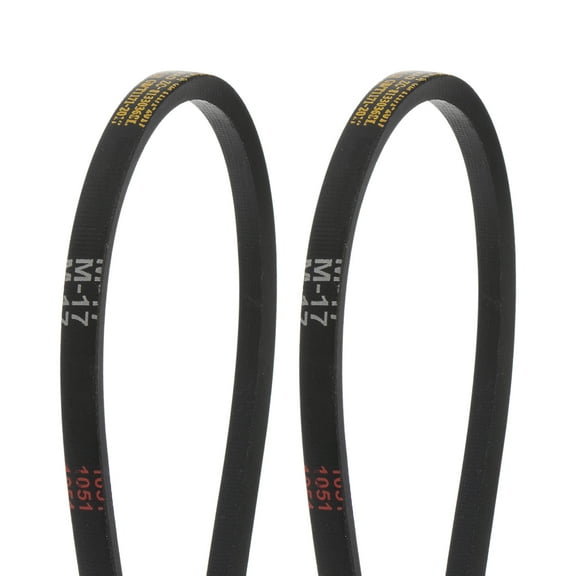 Uxcell 2Pcs M-17 Rubber V Belt Drive Transmission Belt 17" Pitch Girth 10mm Width 5.5mm Height JIS Standard Power Belt