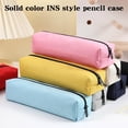 thumbnail image 4 of Lksixu Solid Color Pencil Case, Large Capacity Oxford Fabric Pencil Pouch with Zipper, Wide Opening Pencil Bag Minimalist Stationery Storage Organizer Cute Makeup Bags Office Supplies, 4 of 9