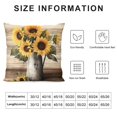 thumbnail image 5 of Pratyus Sunflowers Modern Farmhouse Rustic Decorative Couch Pillow Cases with Zipper Home Decor Printed on Both Sides Pillowcase 1PC 22x22in, 5 of 5