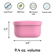 OmieSnack Silicone Food Storage Container 9.4 oz for OmieBox - Pink by OmieLife