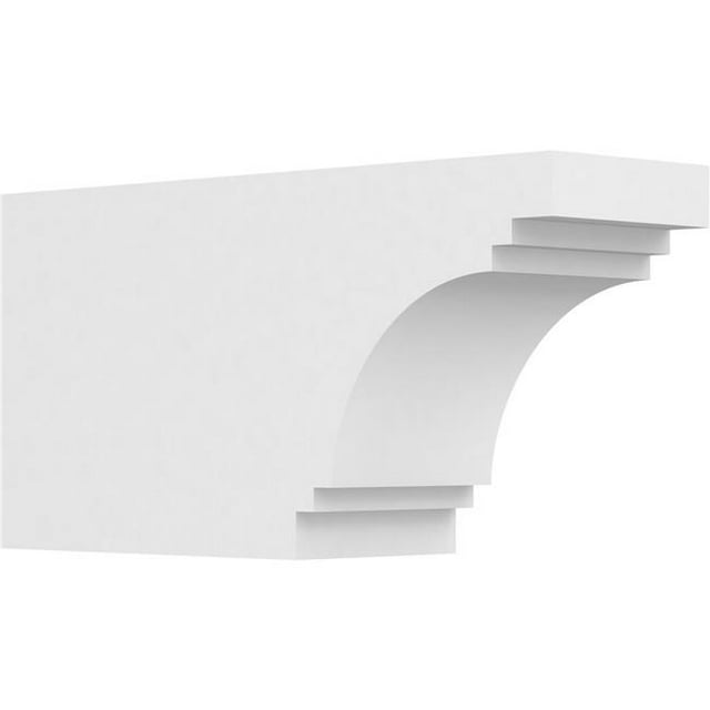 Ekena Millwork RFTP05X08X16PEC 8 x 5 x 16 in. Standard Pescadero Architectural Grade PVC Rafter Tail