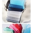 thumbnail image 3 of Zhuge Cinta de organza transparente de 0,62 pulgadas para envolver regalos, decoración de fiestas, 100 yardas/rollo, A19, 3 of 5