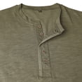 thumbnail image 6 of Fabrcox Mens Henley T Shirt Short Sleeve Fitted Mens Tops Lightweight Breathable Spring Summer Outdoor Running Mens T-Shirt, 6 of 7