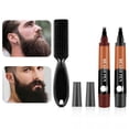 thumbnail image 3 of Beard & Hair Building Pen Set, Black, 1 Set - Pencil Filler Beard Pen with Brush Beard Shape Creating Natural Looking Beard Natural and Long Lastin 1Ml, Easter Mother'S Day Gift Makeup Organizers, 3 of 8