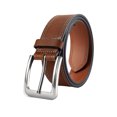 thumbnail image 2 of pitrice Soft Texture Men Belt For All Trend Match With Neat Look Braided Stretch Casual Buckle Denim Brown 120cm 1Set, 2 of 6