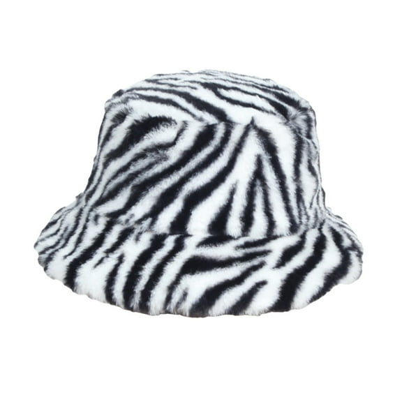 Plush Bucket Hat Sun Visors for Women Men Warm Soft Adjustable Beach Hat for Winter Hats