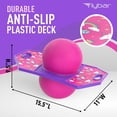 thumbnail image 6 of Flybar Pogo Trick Ball for Kids, Balance Bounce Board Toy, Textured Anti-Slip Deck For Secure Jumping, Indoor & Outdoor Toy For Boys & Girls, Supports Up To 160 Lbs, Includes Hand Pump, Unicorn, 6 of 7
