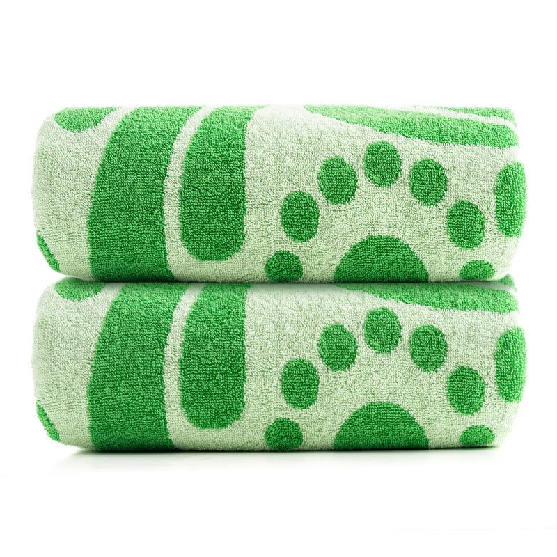 Evimpex 100%-Cotton 2pcs/SET Beach & Pool Towels - Large Cotton Towels for Pool, Beach, Bath, Gym & More - Soft, Absorbent & Oversized Beach Towels 36” x 72”