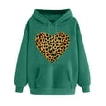 thumbnail image 2 of SOOMLON Valentines Day Hoodies for Women Lover Valentines Gift Plus Size Tunic Long Sleeve Crewneck Sweatshirts Tops Funny Love Heart Graphic Pullovers Shirts Fashion Holiday Outfits 2025 Army Green, 2 of 5
