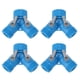 thumbnail image 4 of Tap Y Splitter 2 Way 2 Valves Hose Splitter Connector for Garden Hose Faucet EU Standard 4pcs Blue, 4 of 5