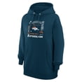 thumbnail image 2 of Women's G-III 4Her by Carl Banks Navy Denver Broncos Collage Graphic Fleece Pullover Hoodie, 2 of 5
