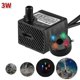 thumbnail image 1 of 3w Powerful Submersible Water Pump With Led Light Adjustable Water Flow For Fountains Ponds Aquarium, 1 of 5