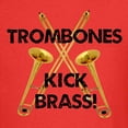 thumbnail image 3 of CafePress - Trombones Kick Brass T Shirt - Dark T-Shirt Kids XS-XL, 3 of 4