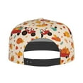 thumbnail image 5 of Flat Bill Trucker Hats for Women Men - Pumpkins On Red Car And Tractor Adjustable Flat Baseball Cap Snapback Hats Dad Hats for Men, 5 of 7