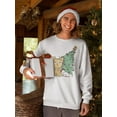 thumbnail image 2 of Christmas Tree And Kitten Sweatshirt Men -Smartprints Designs, Male XX-Large, 2 of 4
