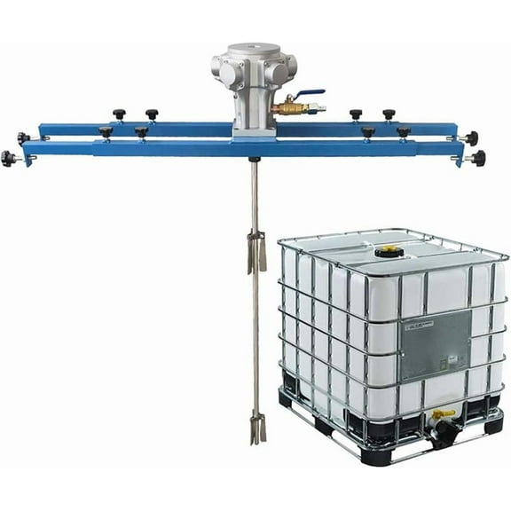 IBC tote Mixer 275 gallon IBC Air Agitator, Stainless Material, Folding Blade, for adhesive, lubricant, coat, paint