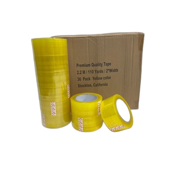 Heavy Duty Clear Carton Sealing Packing Tape | 36 Roll Box 2.2 M 2" x 110 Yards