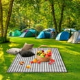 thumbnail image 4 of Picnic Blanket Outdoor Travel Parent Child Camping Mat 150x100cm Waterproof 3 Layer Thick Sand Free Easy Clean Foldable Soft Large Capacity for Beach Grass Park Indoor Outdoor Family Use, 4 of 5