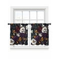 thumbnail image 6 of Pastoral Floral Sheer Curtains for Living Room Bedroom Botanical Spring Meadow Blooms Sheer Curtains 54 Inch Long 2 Panels Set Light Filtering Curtain Window Treatments Drapes for Dining Room, 6 of 6