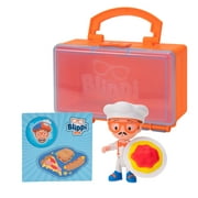Blippi Toy Lunch Box Surprise, 3-inch figures, 2 Accessories, QR Code - Styles May Vary
