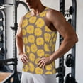 thumbnail image 5 of Gukieu Sunflower Print Men's Quick Dry Fitness Vest, Round Neck Sleeveless Fitness Bodybuilding Top-3X-Large, 5 of 7