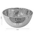 thumbnail image 2 of IH Casa Decor Stainless Steel Hammered Salad Bowl 7.50" - Set of 2, 2 of 4