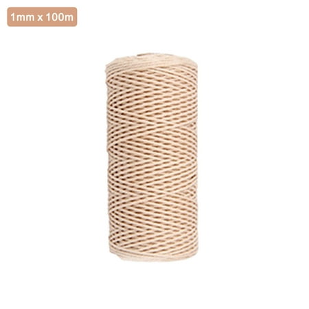 

ASCZOV Beige DIY Craft Twisted Cord Tying Cotton Rope Macrame String Accessories