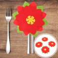 thumbnail image 3 of 12pcs Easter Cutlery Utensils Holder Flower Shaped Tableware Storage Covers, 3 of 8