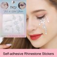 thumbnail image 2 of Face Eye Stickers for Women Self Adhesive Rhinestone Makeup Tattoos Nail Stickers for Halloween Party Decorations, 2 of 7