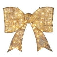 thumbnail image 2 of Tcbosik Pre-Lit Holiday Golden Bowknot – LED Lighted Christmas Decoration for Front Door, Porch & Gate, Weather-Resistant & Easy Assembly, 2 of 9