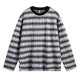 thumbnail image 4 of Ceisia Men's Ink-Brush Stripe Long-Sleeve T-Shirt | Relaxed Summer Casual Top Gift, 4 of 8