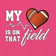 thumbnail image 2 of Wild Bobby, My Heart Is On That Football Field, Sports, Women Racerback Tank Top, Raspberry, Small, 2 of 4