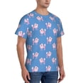 thumbnail image 2 of Bixox Men's Cute Poodle Dog Printed Short Sleeve Skinny Athletic T-Shirt, 2 of 6