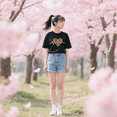 thumbnail image 5 of Summer new women's T-shirt with leopard print and heartbeat pattern, short-sleeved, 5 of 8