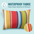 thumbnail image 4 of Outdoor Waterproof Adjustable Headrest Pillow with Secure Strap, 11x15.7in (28x40cm) Lumbar Support Cushion for Beach Chair, Pool Lounger & Patio Recliner Comfort Accessory, 4 of 6