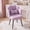 Purple, variant on Romorgniz Petal Vanity Chair Small Makeup Vanity Stool Comfy Accent Chair with Bow Pillow Cute Teddy Fleece Desk Chair for Living Room, Make Up Room, Bedroom, Pink