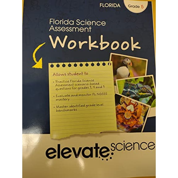 Pre-Owned Florida Science Assessment Workbook Elevate Science Grade 5, 9780328950980, 032895098X, Paperback,