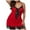 Red, variant on Puntoco Plus Size Nightdress Clearance,Women Plue Size Lace Underwear Suspender Skirt Nightdress Red XXL