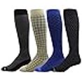 thumbnail image 3 of Dr. Motion 4 Pairs Men\'s Athletic Traveler Graduated Compression Knee High Socks (Mcomp-SL11), 3 of 4