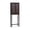 Black, variant on Teamson Home Hatteras Modern Over Toilet Storage Cabinet with Rattan Doors & Shelves, Bathroom Organizer with Solid Wood