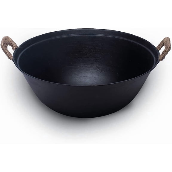ZhenSanHuan Handmade Cast Iron wok No Coating No painting Healthy LongLasting (30CM/11.8'')