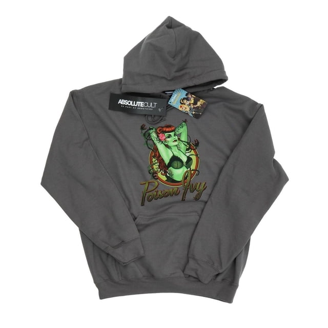 DC Comics Chandail à Capuchon pour Hommes DC Bombshells Poison Ivy Badge